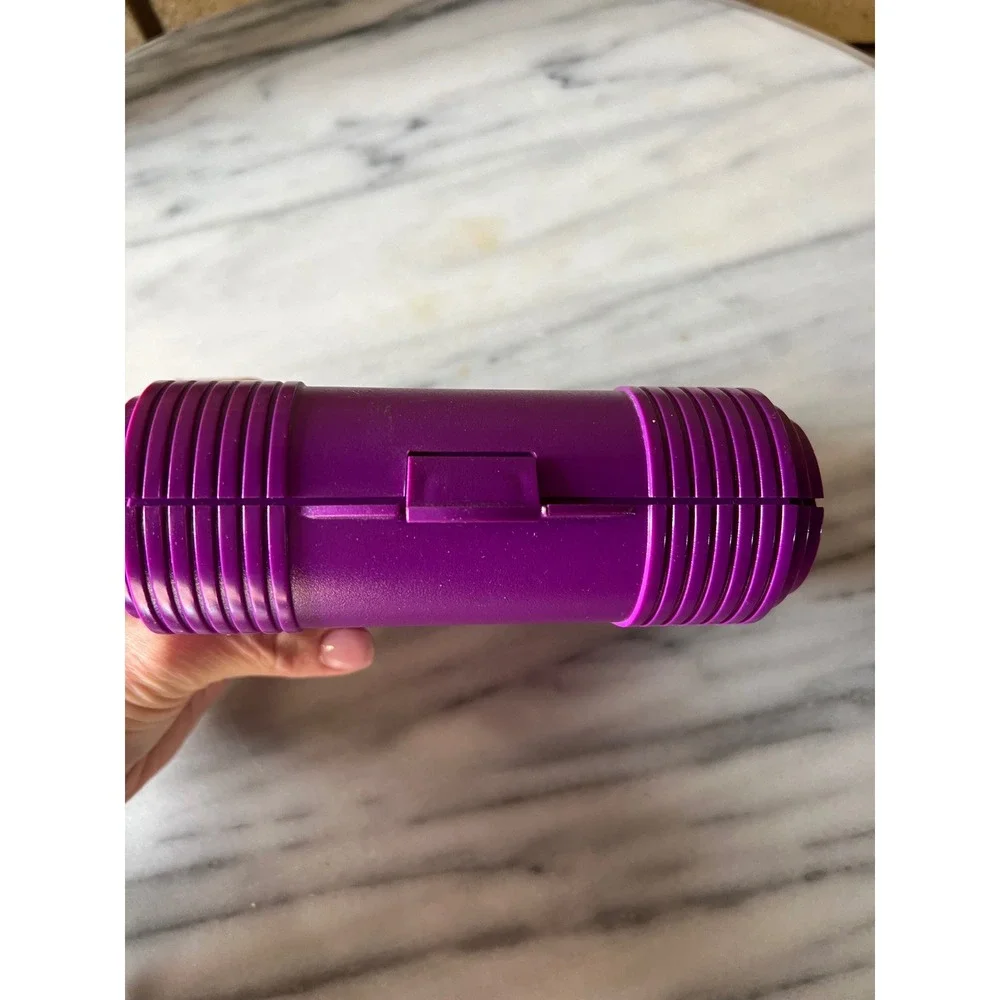 VTG 90s Sassaby‎ Model 110 Purple Compact Case Mirror Makeup Organizer USA